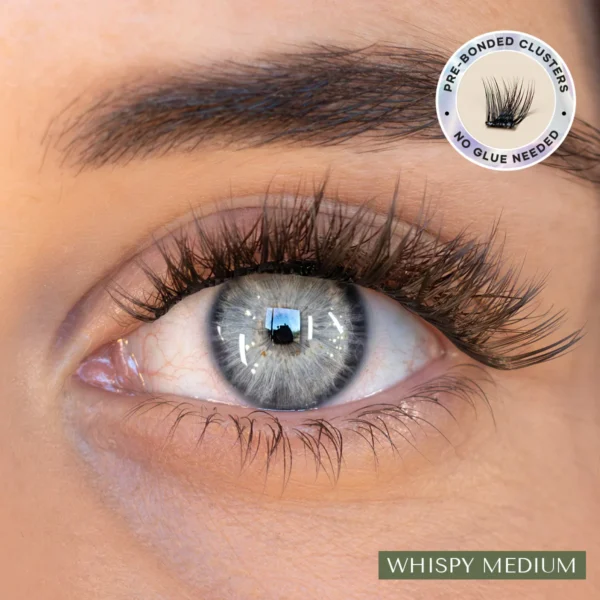 Pre-Glued Whispy Medium – Press-On Lashes
